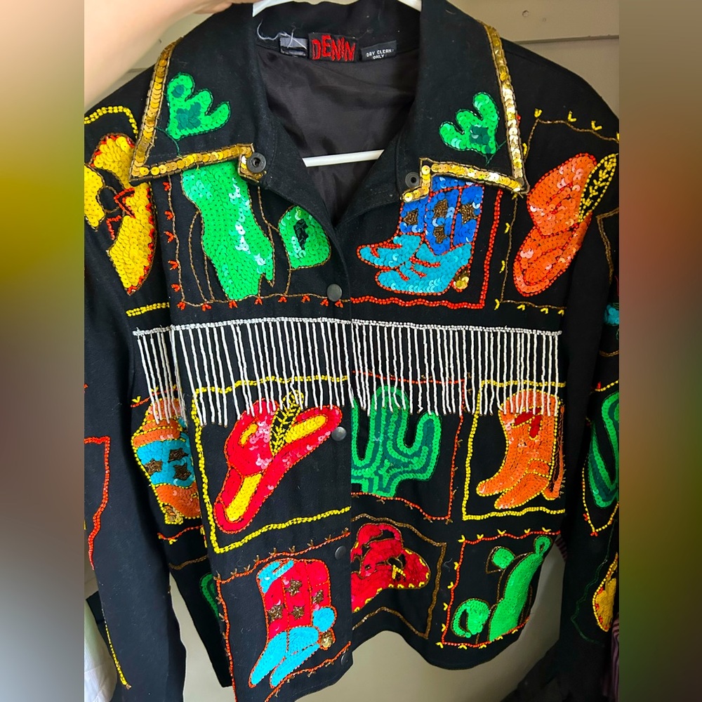 Vintage 90s southwest sequin rodeo jacket